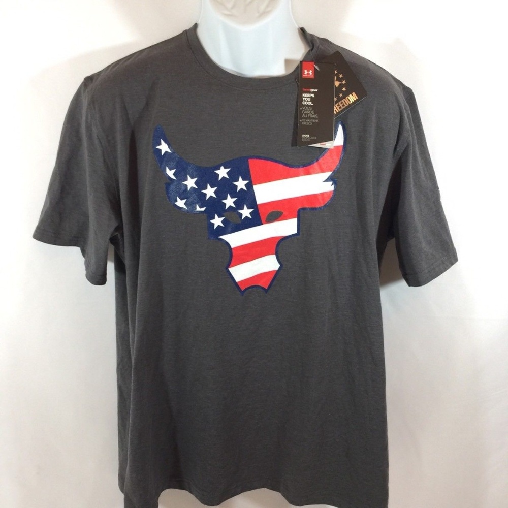 Under Armour X Project Rock Freedom Bull UA Shirt